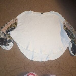 Free People WE THE FREE BLOSSOM DOLAN BALLOON SLEEVE Blouse TOP SHIRT XS $118